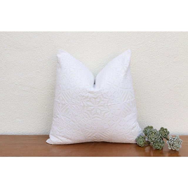 Textile Junika Euro Applique Pillow Cover For Sale - Image 7 of 7