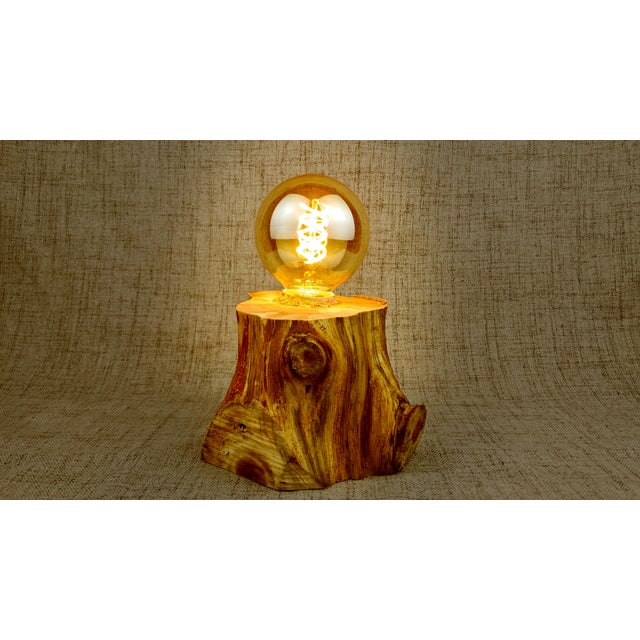 Embrace the timeless fusion of vintage industrialism and organic artistry with thispiece. This lamp features a robust base...