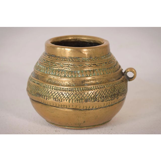 African Brass Pot For Sale - Image 4 of 8