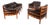 Coja Living Room Set with 3-Seater Sofa and 2 Lounge Chairs in Brown Leather by Sven Ellekaer, 1960, Set of 3 For Sale