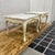 1970s 1970s Vintage French Louis XV Style Painted Low Tables With Marble Top - a Pair For Sale - Image 5 of 8