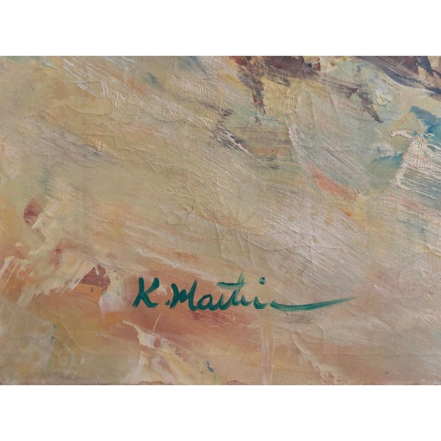 Electrifying Equestrian Oil on Canvas by K. Martin For Sale - Image 10 of 12