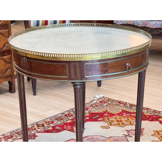 Late 19th Century Late 19th Century French Louis XVI Style Bouillotte Table For Sale - Image 5 of 12