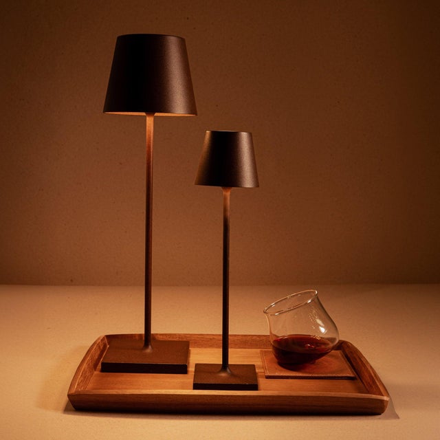 Contemporary Zafferano Poldina Micro Lamp, Rust For Sale - Image 3 of 5