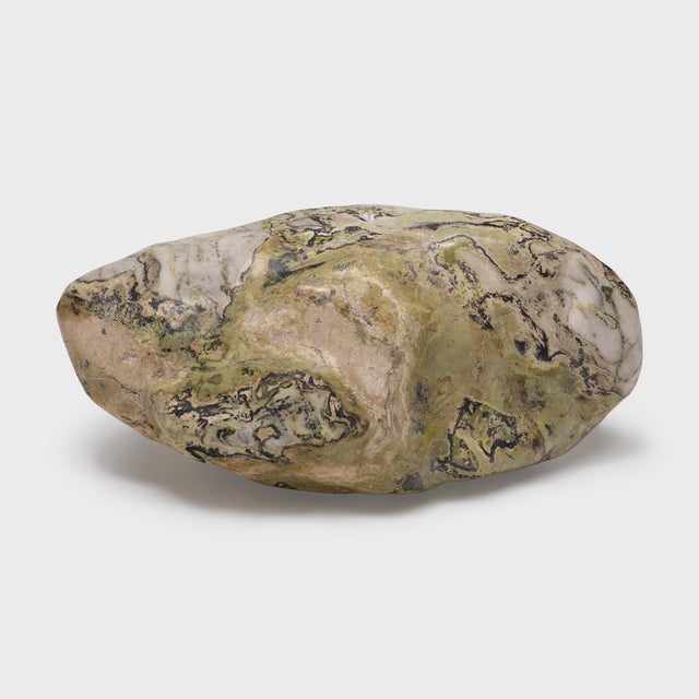 Unearthed in Jiangsu province, this beautiful stone boulder has been polished smooth to reveal the full array of its soft...