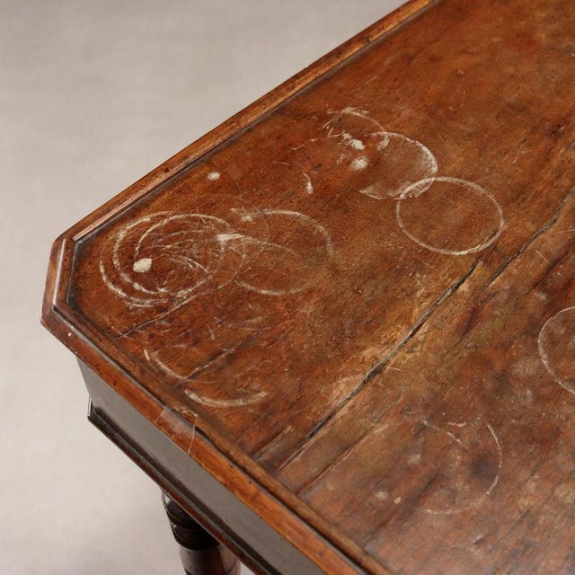 Italian Worktable in Walnut For Sale - Image 6 of 10