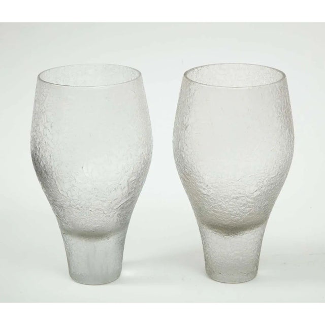 Transparent Rosenthal Glass Vases - A Pair For Sale - Image 8 of 13