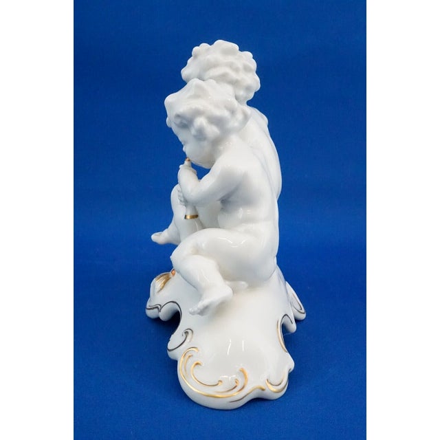 20th Century Porcelain Cherubs Sculpture by Karl Tutter for Hutschenreuther, Germany For Sale - Image 3 of 18