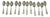 Silver-Plated Dessert Spoons with Russell Pattern by Mappin & Webb, Set of 12 For Sale