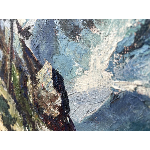 Austrian Artist, Alpine Landscape, Oil on Panel, Mid-20th Century, Framed For Sale - Image 10 of 16