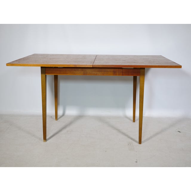Mid-Century Modern Mid-Century Folding Dining Table in Walnut by Wilhelm Renz, 1960s For Sale - Image 3 of 9