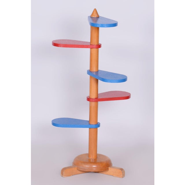 Mid-Century Flower Stand in Beech, 1950s For Sale - Image 3 of 9