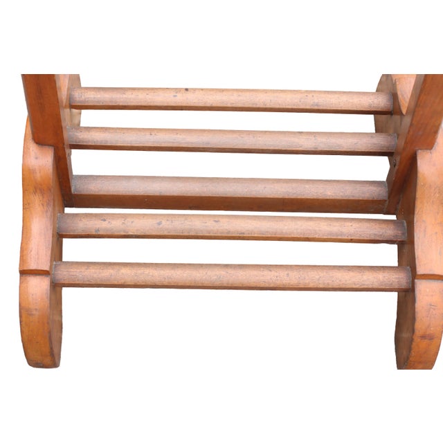 Brown Mid-Century Modern Sculptural Wood Gentleman's Valet Stand, 1960s For Sale - Image 8 of 11