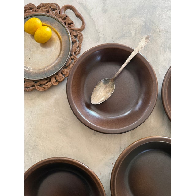 Vintage Wedgwood Stoneware Bowl – Sterling Pattern, 1970s - Set of Four For Sale - Image 11 of 11