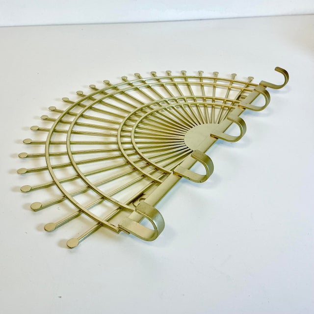 1980s Vintage Hollywood Regency Boho Chic Sunburst Wall Hook. For Sale - Image 6 of 9