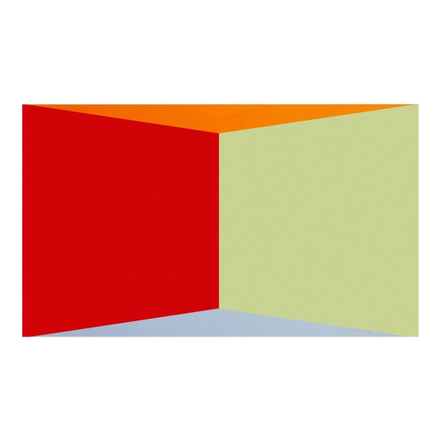 Contemporary Abstract Acrylic on Hot Pressed Arches Paper Painting "Sure Thing Butterfly" by Brent Hallard For Sale