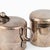 Two vintage pitchers is an original decorative pair of objects realized in the early 20th century. Original silver plated...