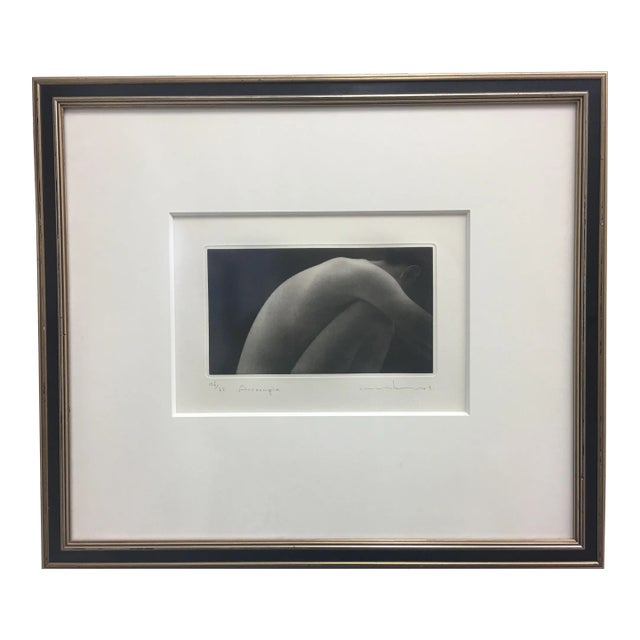 1990s Mikio Watanabe Figurative Mezzotint, Framed For Sale