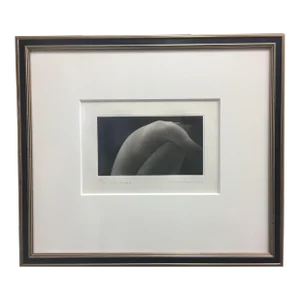 1990s Mikio Watanabe Figurative Mezzotint, Framed