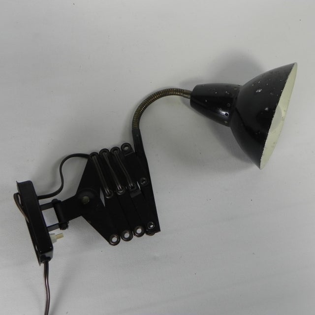 1950s Vintage Industrial Scissor Lamp, 1950s For Sale - Image 5 of 14