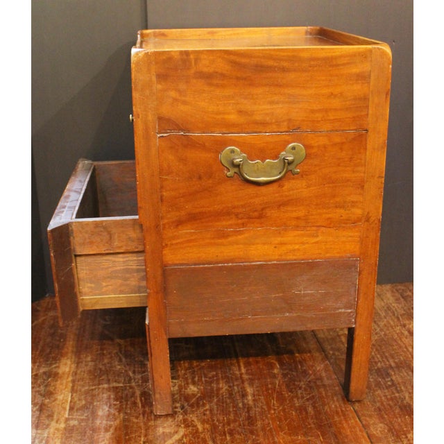 Circa 1780 English George III Period Bedside Commode Table For Sale - Image 12 of 14