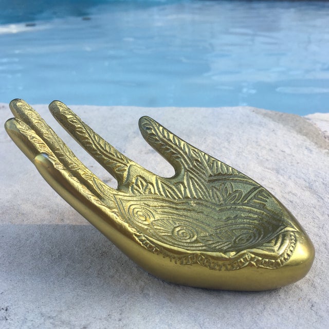 Brass Hand Shaped Business Card Holder Chairish