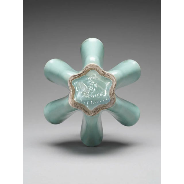 Ceramic Model 9005 Vase in Celadon Green by B. Letalle for Saint Clément, 1960s For Sale - Image 4 of 7