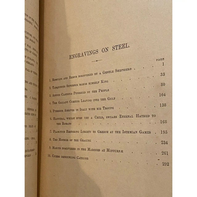 19th Century Comic History of Rome Leather-Bound With Color Etchings C.1850s For Sale - Image 9 of 12