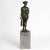 Art Deco Bronze Sculpture on Stone Base, 1930 For Sale - Image 8 of 9