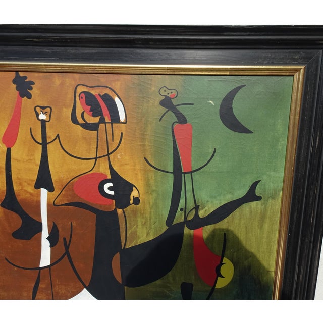 After Joan Miro, Rhythmic Characters, 1973, Print, Framed For Sale - Image 14 of 15