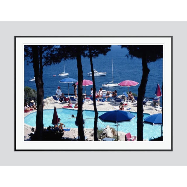 Modern Il Pellicano Hotel 1980 by Slim Aarons Framed C-Print For Sale - Image 3 of 3
