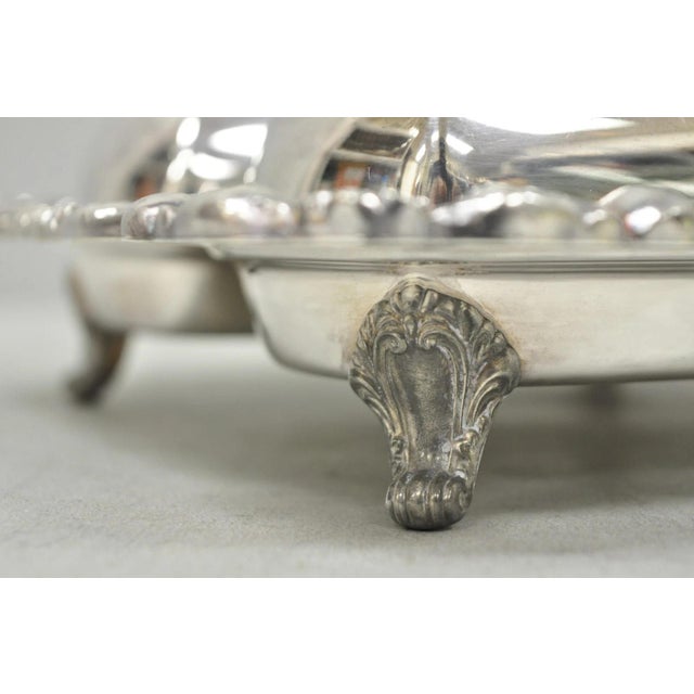 Vintage Poole Lancaster Rose Victorian Silver Plated Twin Double Butter Dish For Sale - Image 11 of 16