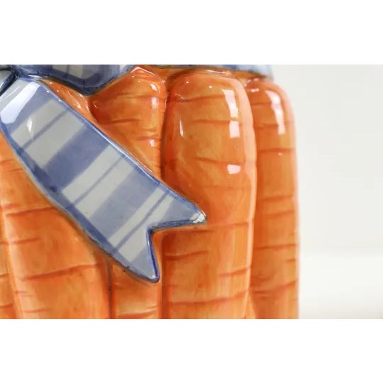 Ceramic Late 20th Century Fitz and Floyd Carrot Cookie Jar For Sale - Image 7 of 8