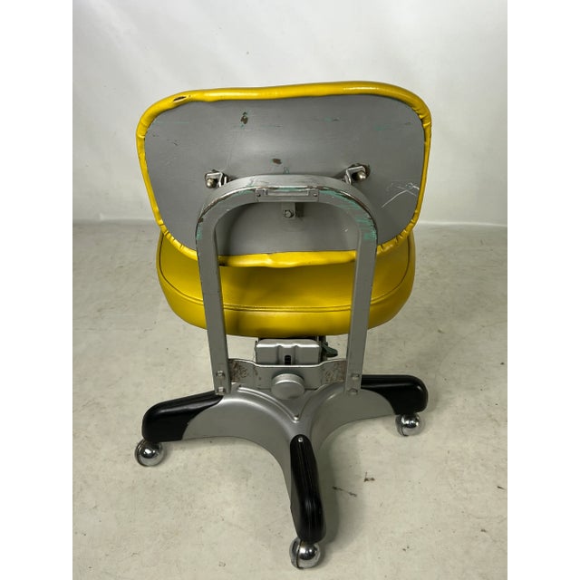 Mid Century Harter Steel Swivel Office Chair For Sale - Image 9 of 11