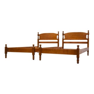 Solid Maple Twin Beds - a Pair For Sale