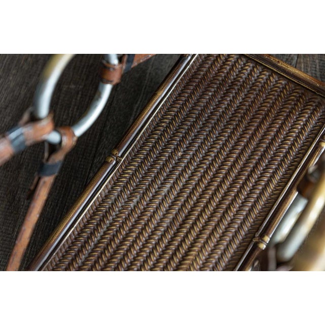 Jacques Adnet Magazine Rack in the Style of Jacques Adnet, Mid 20th Century For Sale - Image 4 of 9