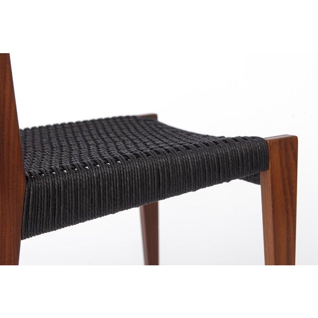 Wood Mid-Century Modern Danish Pia Chair in Teak with Black Cord Seat by Poul Cadovius for Cado, 1960s For Sale - Image 7 of 10