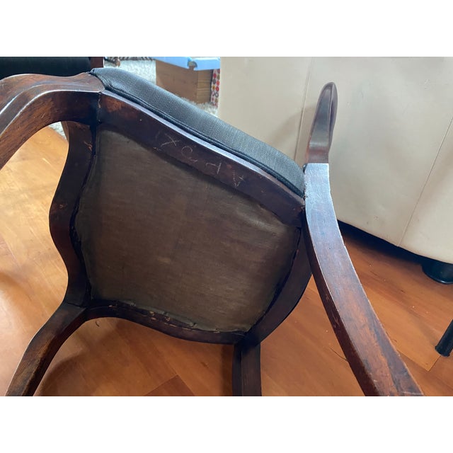Wood Antique Victorian Rosewood Balloon Back Chairs Pair Carved Central Splats For Sale - Image 7 of 12