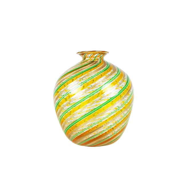 Vintage Multi-Colored Murano Glass Vase from Fratelli Toso, 1970s For Sale - Image 7 of 8