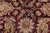 Shabby Chic Elegant Floral Pak-Persian Maroon/Blue Wool Rug - 9'1'' X 12'2'' For Sale - Image 3 of 9