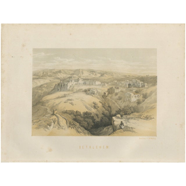 After David Roberts, Bethlehem Biblical Landscape, 1862, Print For Sale