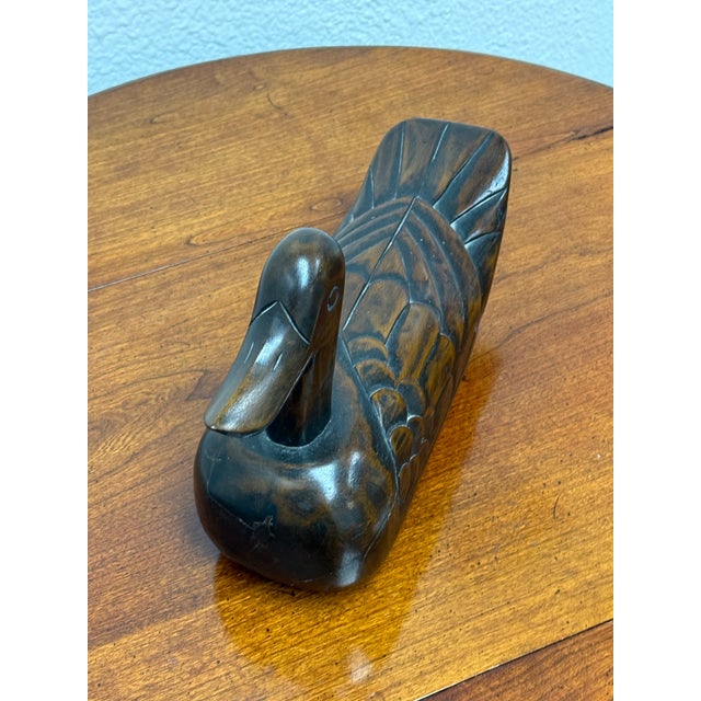 Folk Art Hand Carved Wooden Duck For Sale In San Francisco - Image 6 of 12