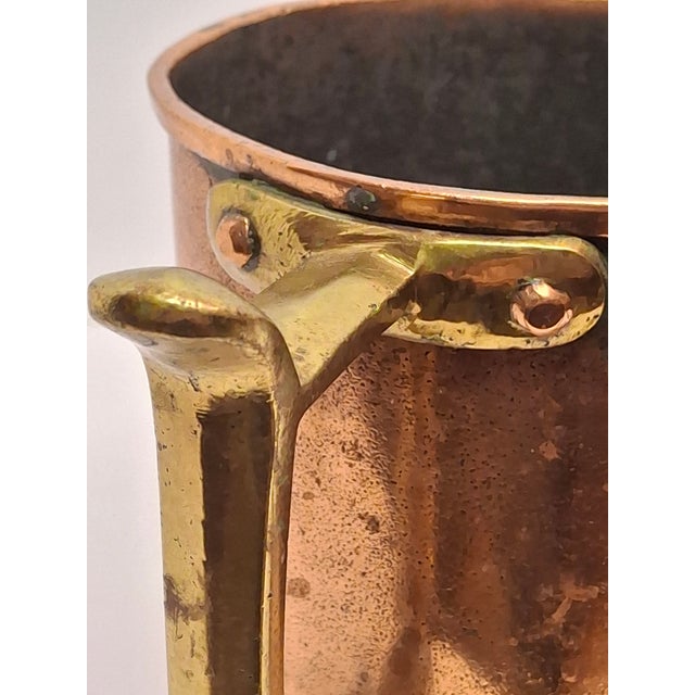 Antique 19th C Eastern European Copper Netilat Yadayim Ritual Washing Cup - Judaica For Sale - Image 10 of 14