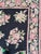 Textile Hand Knotted Area Rug With Soft Pink & Green Flowers Against Black For Sale - Image 7 of 13