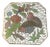 Vintage Chinese White Cloisonné Enamel Bird & Floral Trinket Box For Sale