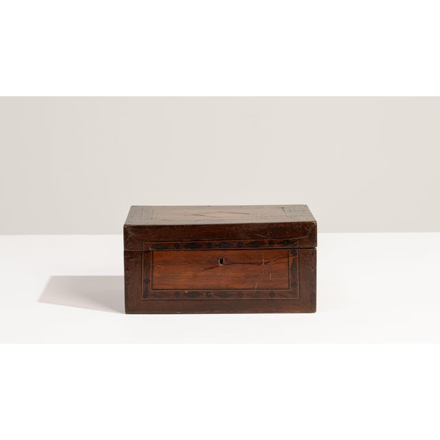 French 19th Century France Gray Wood Box For Sale - Image 3 of 18