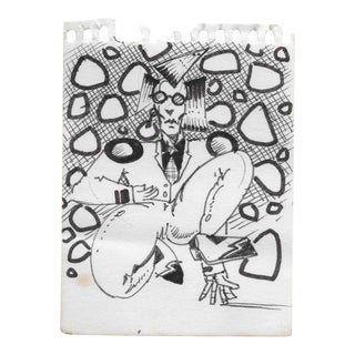 Portrait of a 80s Retro Man by Max Gottfried For Sale