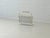 Vintage Metal Newspaper Holder with Wooden Handle, 1950s For Sale - Image 4 of 11