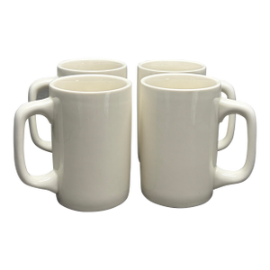 Mid 20th Century Set of 4 Beige Cac China Restaurant Ware Irish Coffee Mugs