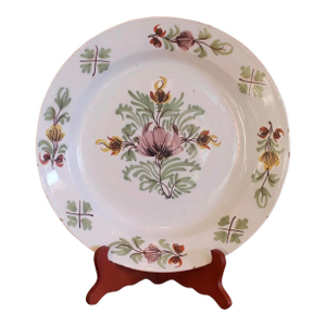 Large English Delftware Fazackerley Charger- 18th Century